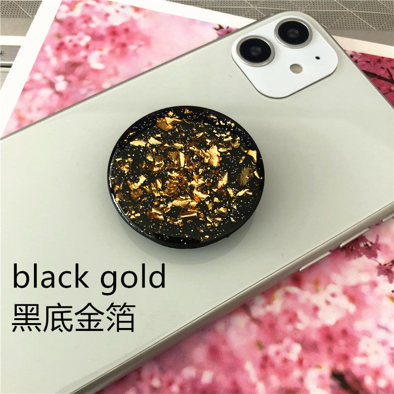 Wholesale Grip TPU Glitter Gold Foil Retractable Airbag MOQ≥2 JWE-PS-HWei005