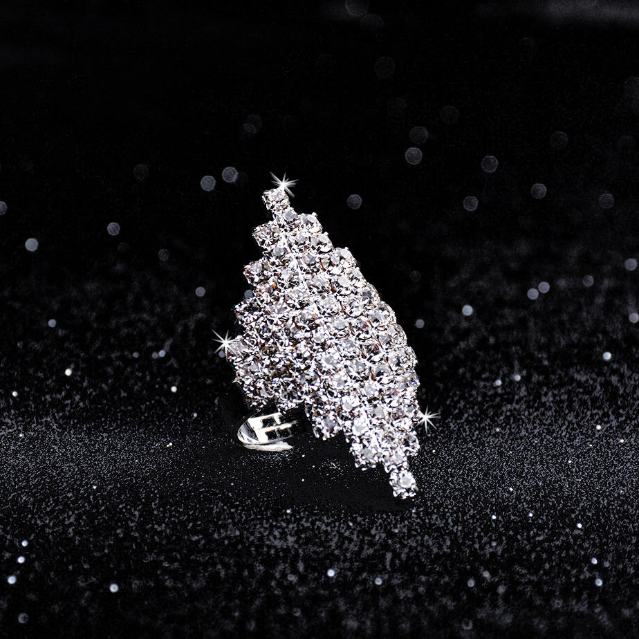 Wholesale Rings Metal Diamond Ring Bridal Wedding Dress Accessories MOQ≥3 JWE-RS-BiS001