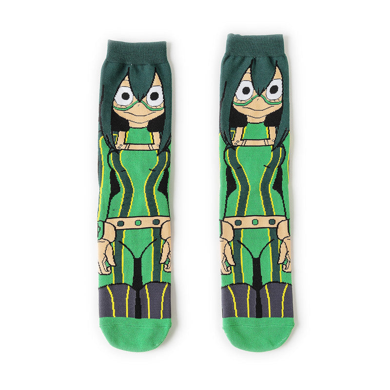 Wholesale socks cartoon medium and long tube skateboard personality socks (M) JWE-SK-HuiHe008