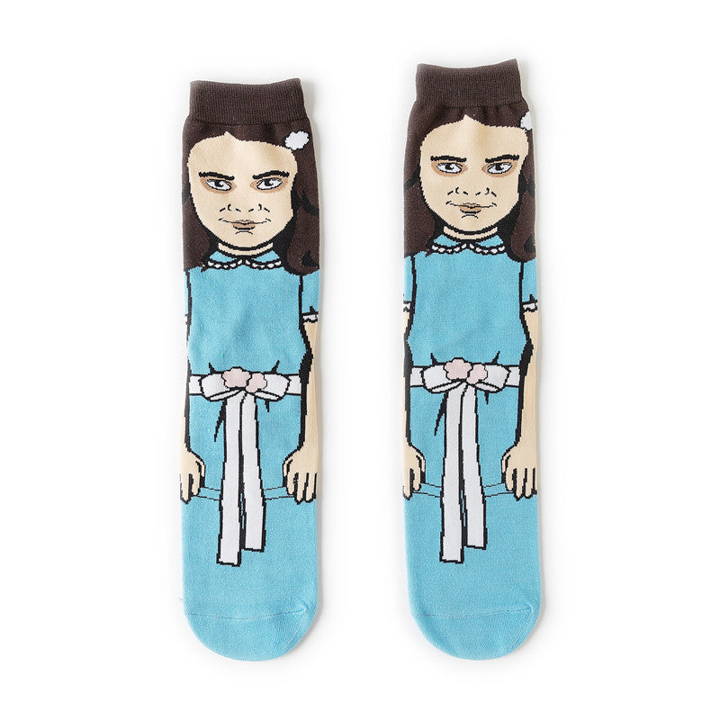 Wholesale socks cartoon medium and long tube skateboard personality socks (M) JWE-SK-HuiHe008