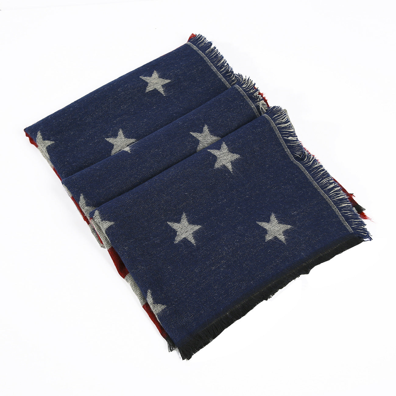 Wholesale Scarf Imitation Cashmere Winter Thickening Shawl Tassel American Flag JWE-SF-Yingm006
