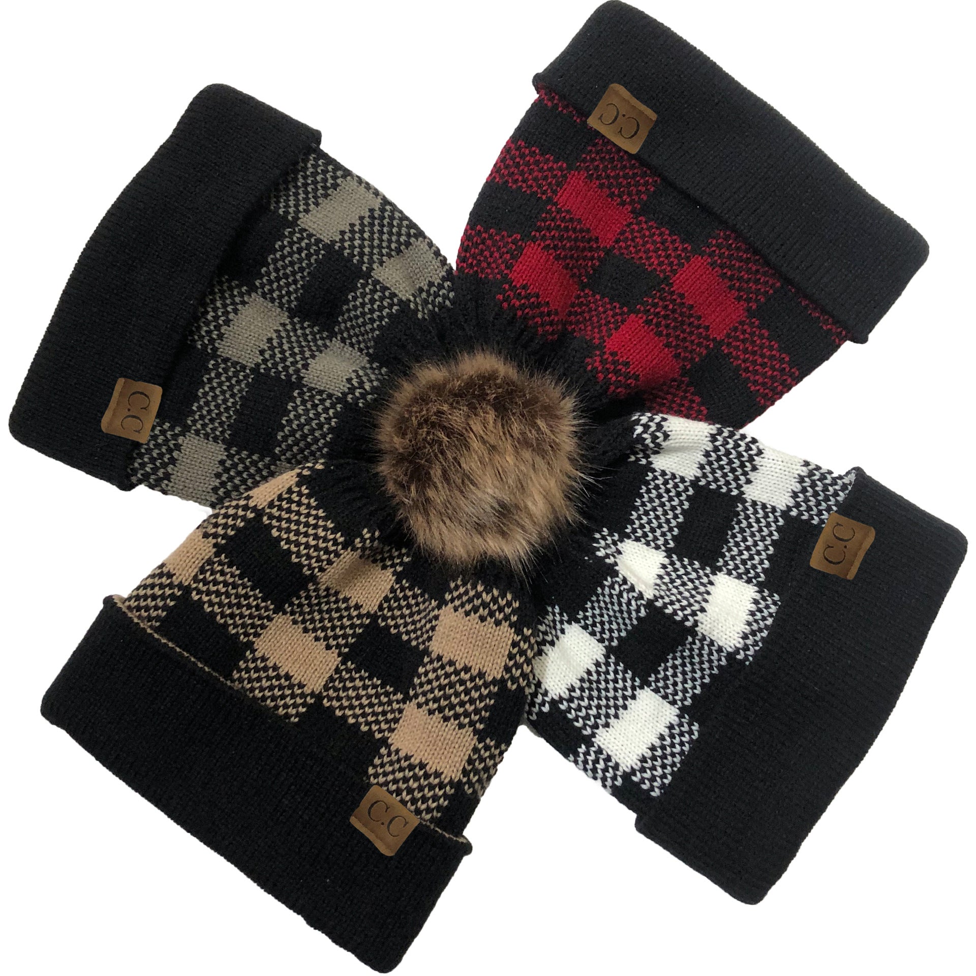Wholesale Hat Acrylic Curling Detachable Fur Ball Knitted Hat MOQ≥2 JWE-FH-YiXun001