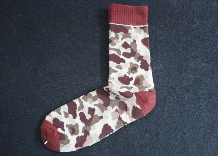 Wholesale Sock Cotton Mid Cylinder Breathable Sweat Absorption Camouflage JWE-SK-YiYan028