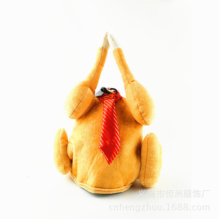 Wholesale Hat Mardi Gras Thanksgiving Cartoon Turkey Hat MOQ≥2 JWE-FH-hengz002
