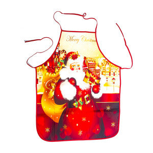 Wholesale Decorative Christmas Decoration Fabric Print Snowman Christmas Apron MOQ≥2 JWE-DCN-Cunj004