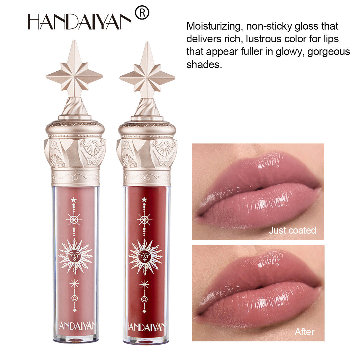 Wholesale Lip Gloss Hydrating Long Lasting Glass Lip Gloss JWE-MK-HDY025