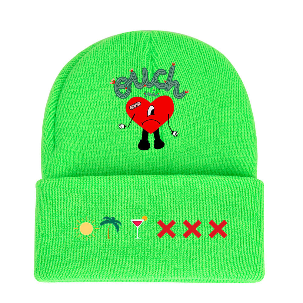 Wholesale Hat Acrylic Printing Ear Protection Windproof Sweater Hat (F) JWE-FH-WDM003