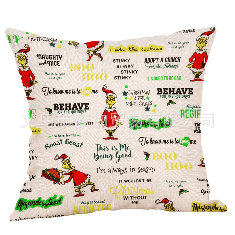 Wholesale Cartoon Linen Pillowcase (M) JWE-PW-mengj001