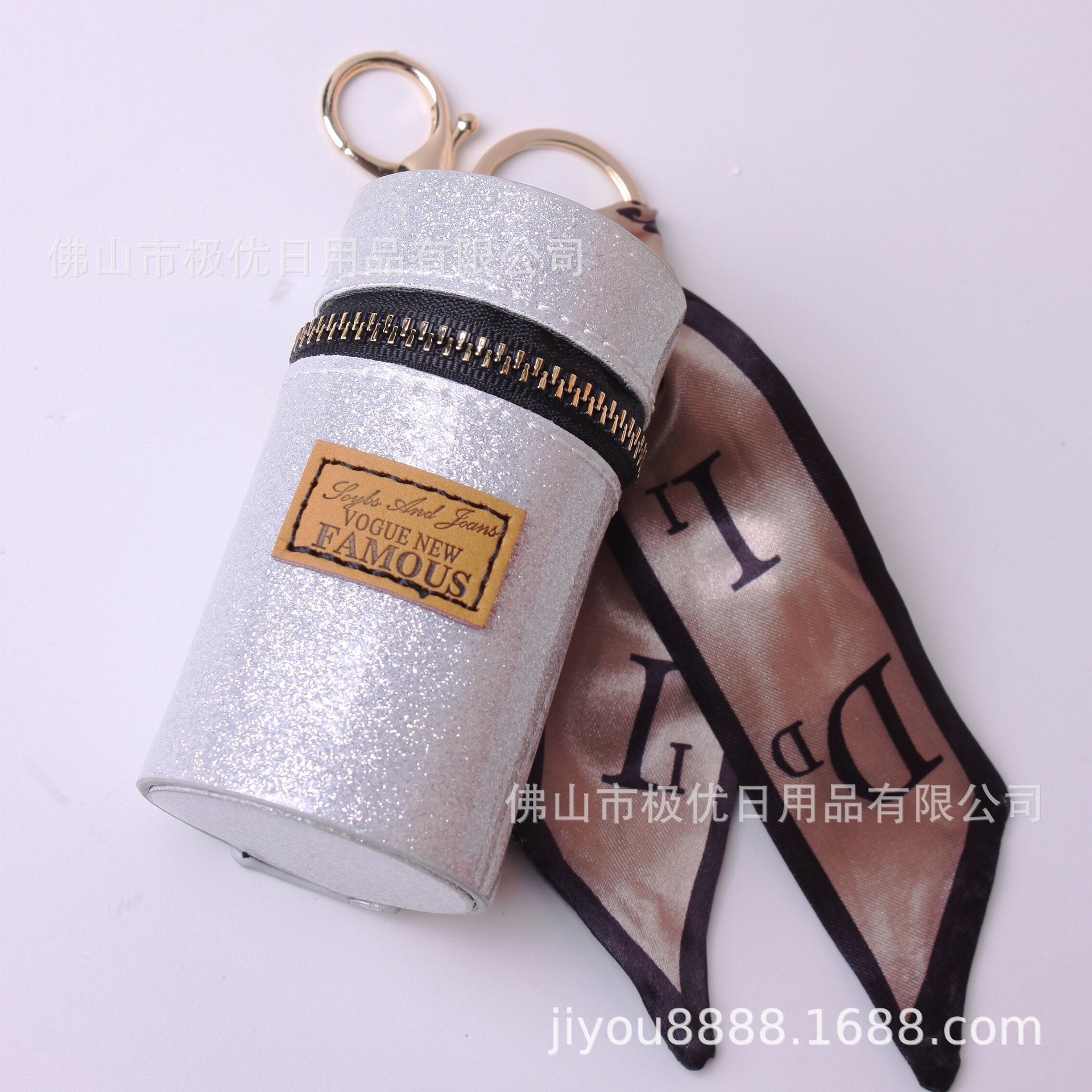Wholesale Keychains PU Leather Coin Purse AirPods Earphone Bag Lipstick Bag Car (F) JWE-KC-JiYou001