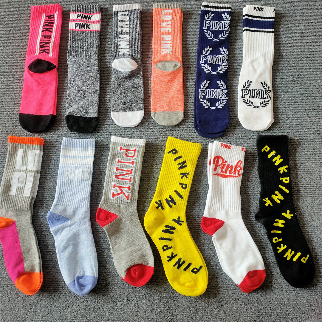 Wholesale Sock Polyester Cotton Sweat Absorbing Street Skateboard Women Pile Dui Calf Socks 2 pairs/set MOQ≥2 JWE-SK-HaoMing001
