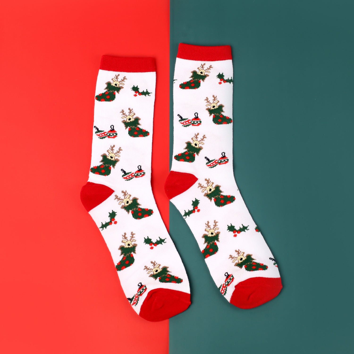 Wholesale Socks Blended Christmas Cute Cartoon MOQ≥3 JWE-SK-LLZ001