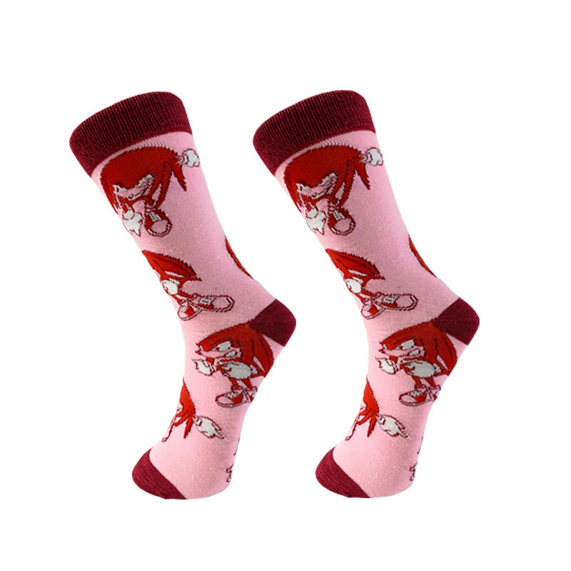 Wholesale Sock Cotton Cartoon Men's Socks Mid Tube Trend Breathable (M) JWE-SK-YiYan032