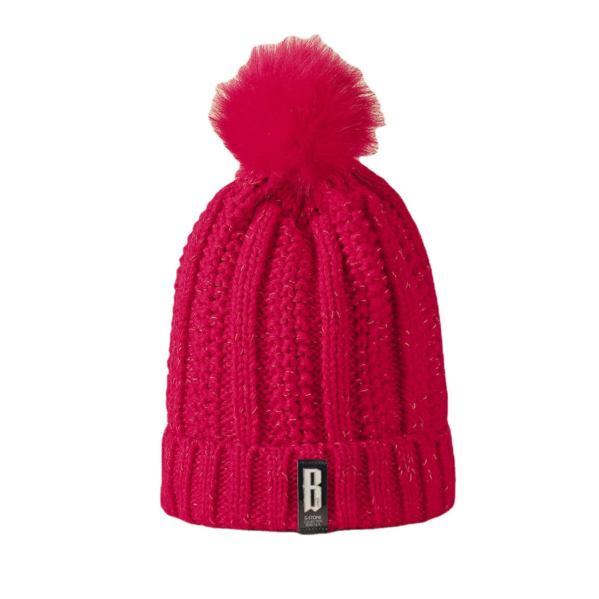 Wholesale Fashion Hat Acrylic Autumn Winter Thick Knitted Hat MOQ≥2 JWE-FH-YueH012