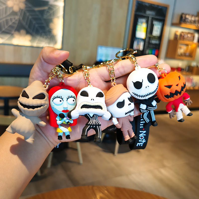 Wholesale Keychains Silicone Cute Cartoon Animation Halloween (M) JWE-KC-YMeng015