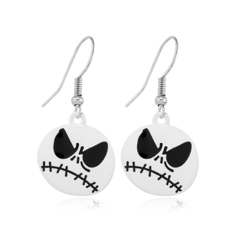 Wholesale Earrings Halloween Dripping Ghost Devil Earrings MOQ≥2 JWE-ES-ZL026