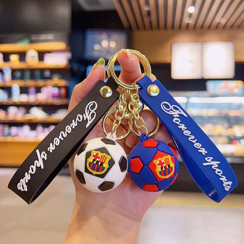 Wholesale Keychains PVC Hardware Cute Cartoon Qatar World Cup Football MOQ≥2 JWE-KC-YDao069