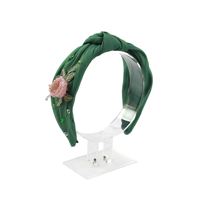 Wholesale Headband Gauze Bow Princess Style MOQ≥3 JWE-HD-HMXS008