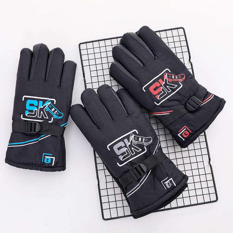 Wholesale Gloves Acrylic Fiber Warm Windproof Cotton MOQ≥3 JWE-GS-RuiY004
