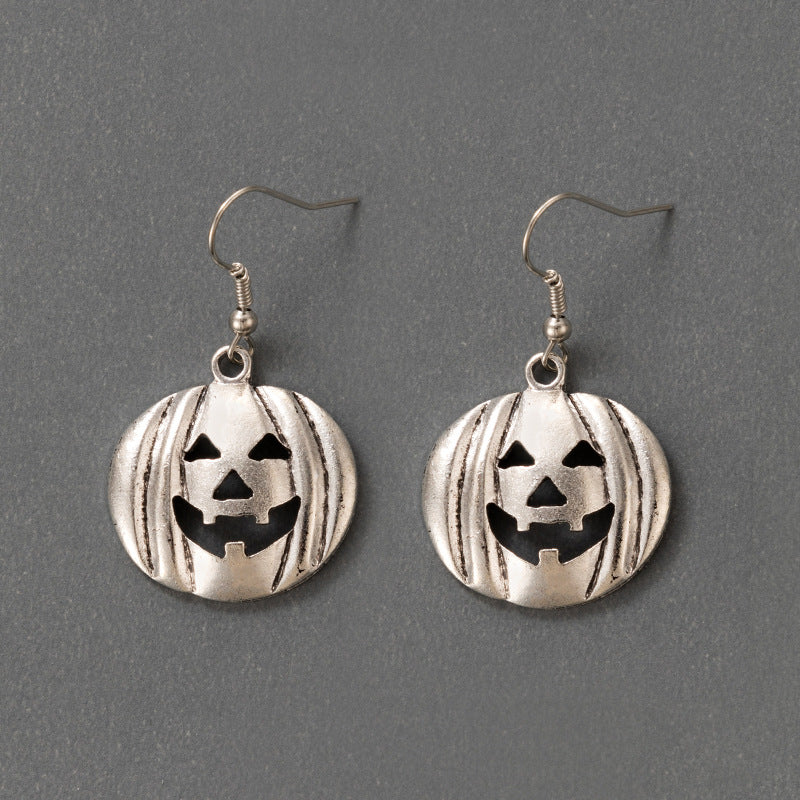 Wholesale Earring Alloy Halloween Pumpkin Ghost Earrings JWE-ES-MOM019