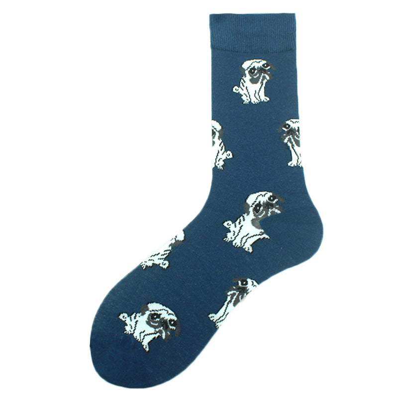 Wholesale Cotton Animal Geometric Fruit Socks Men's Plus Size Long Socks JWE-SK-KAF040