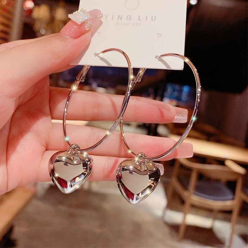 Wholesale Earrings Metal Hearts JWE-ES-KaiS001