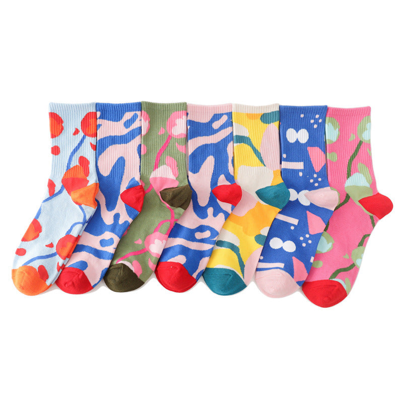 Wholesale socks fabric bamboo fiber business socks breathable and comfortable MOQ≥10 JWE-SK-HuiHe018