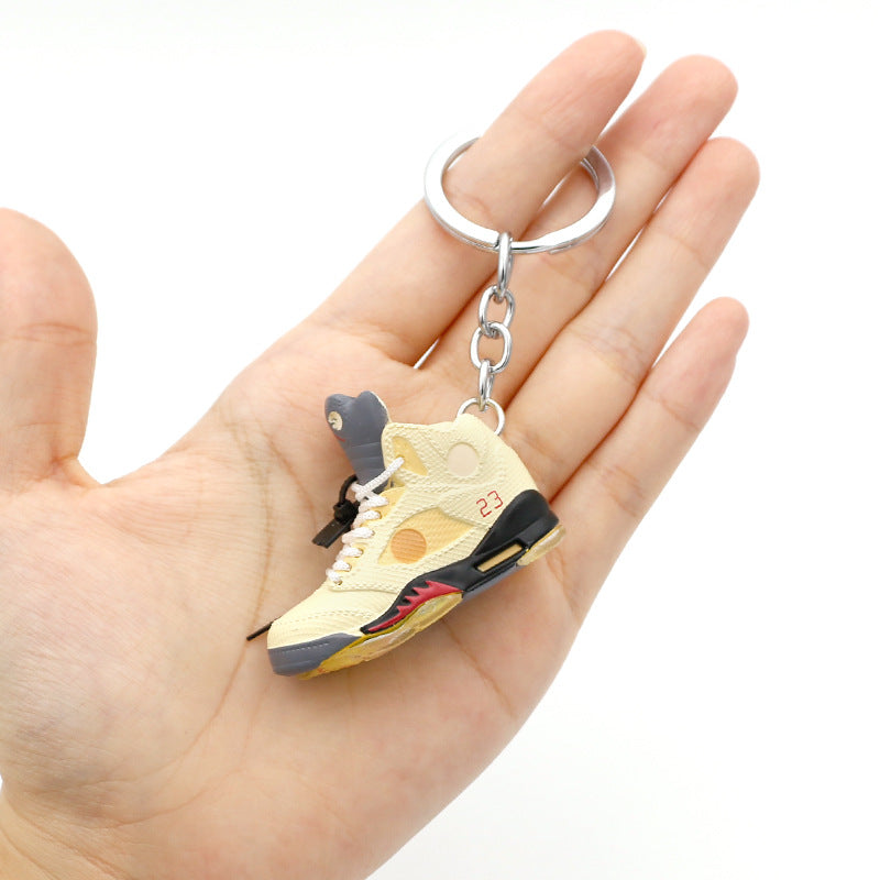 Wholesale keychain 3D three-dimensional sneakers toy jewelry pendant (F) JWE-KC-QLP036