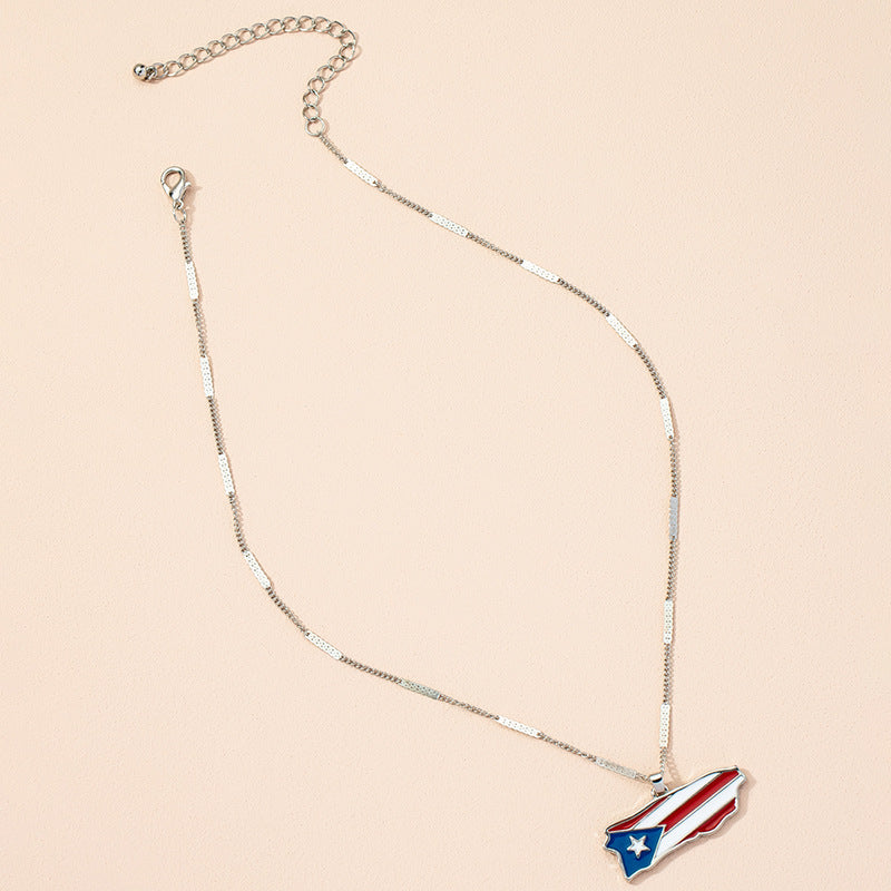Wholesale Necklaces Alloy American Flag JWE-NE-AYN127