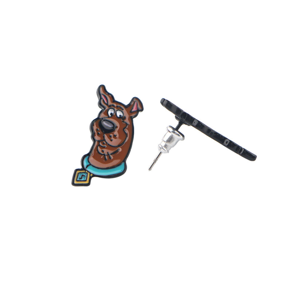 Wholesale Earrings Alloy Cartoon Dog MOQ≥5 JWE-ES-kubei003