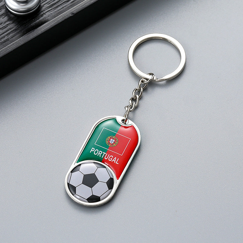 Wholesale Keychain Alloy World Cup Souvenirs National Team Pendant JWE-KC-RuiQi004