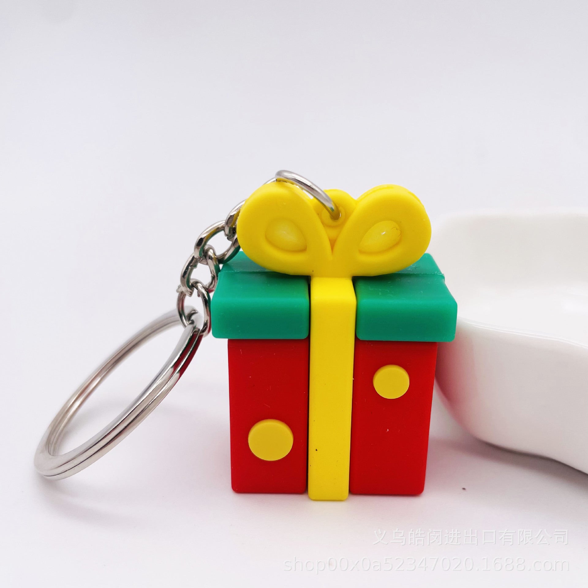 Wholesale Keychain Soft Rubber Christmas Snowman Old Man Small Gift MOQ≥2 JWE-KC-HMin002