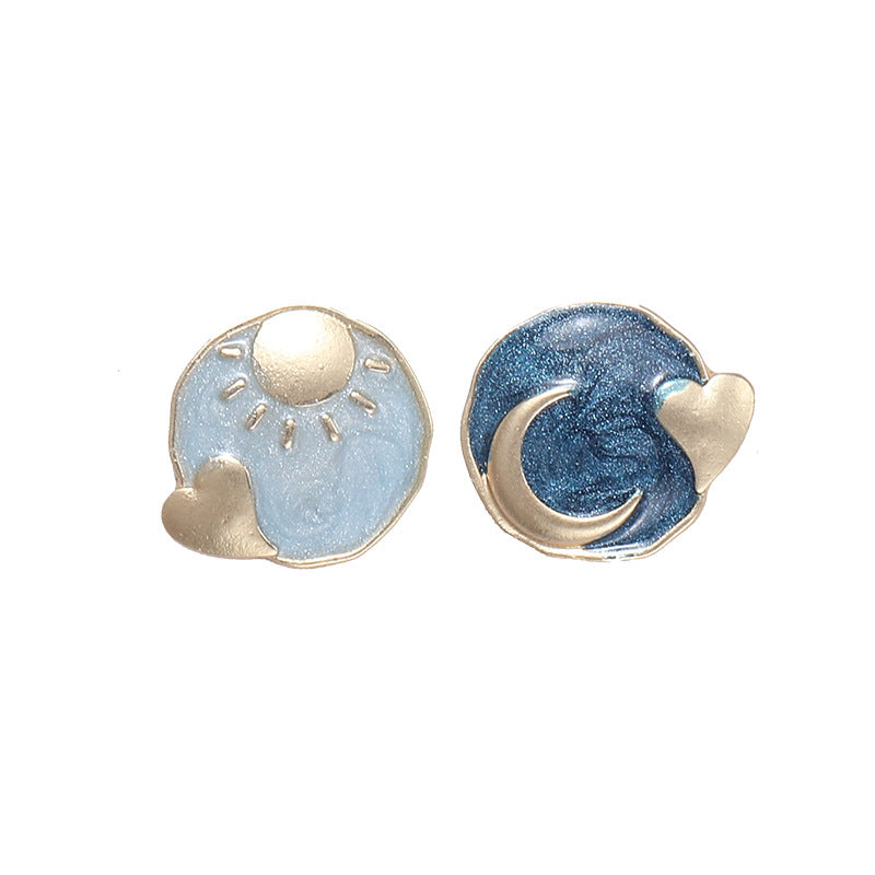 Wholesale Earrings Alloy Sun Moon JWE-ES-Baolai002