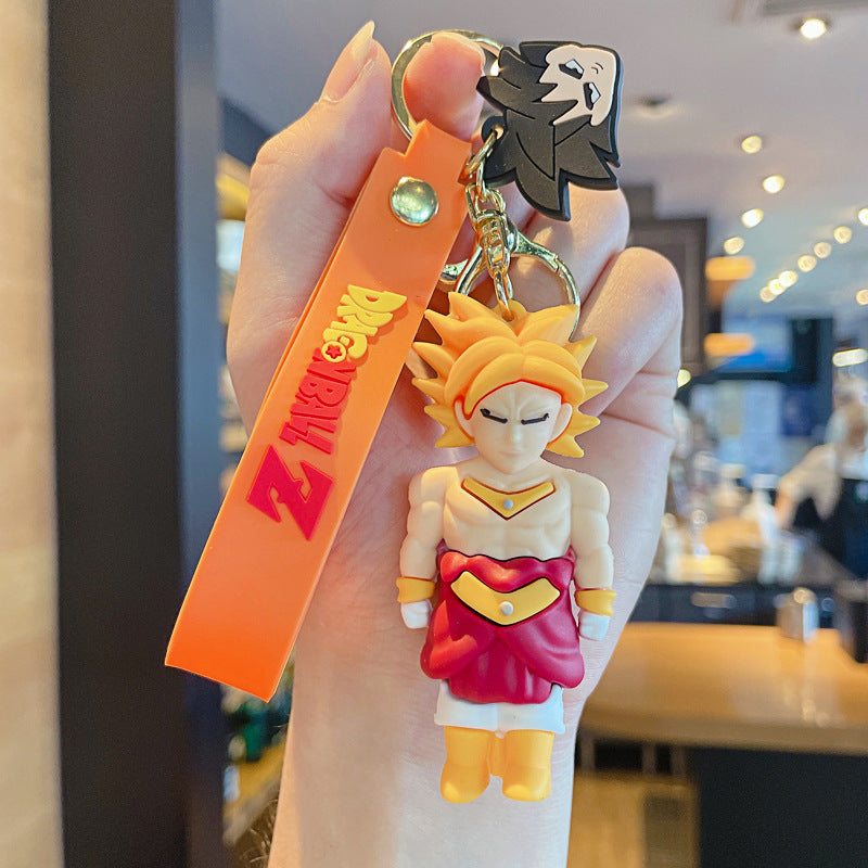 Wholesale Keychains For Backpacks Keychain Cute Goku PVC Epoxy Doll JWE-KC-JG237