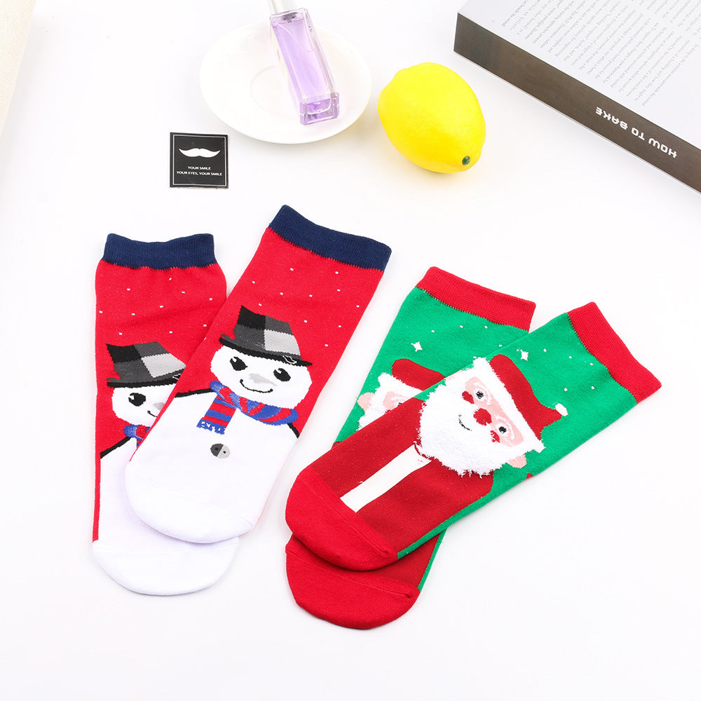Wholesale Socks Polyester Christmas Santa Claus Elk MOQ≥3 JWE-SK-XQ020