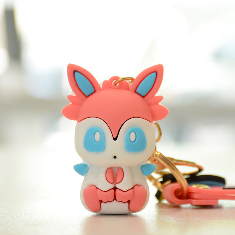 Wholesale Keychains Silicone Cute   Collection MOQ≥2 JWE-KC-XHuang001
