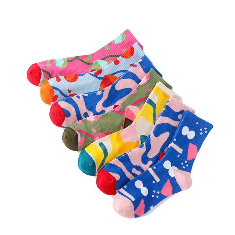Wholesale socks fabric bamboo fiber business socks breathable and comfortable MOQ≥10 JWE-SK-HuiHe018