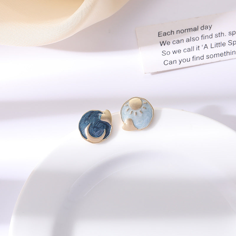 Wholesale Earrings Alloy Sun Moon JWE-ES-Baolai002