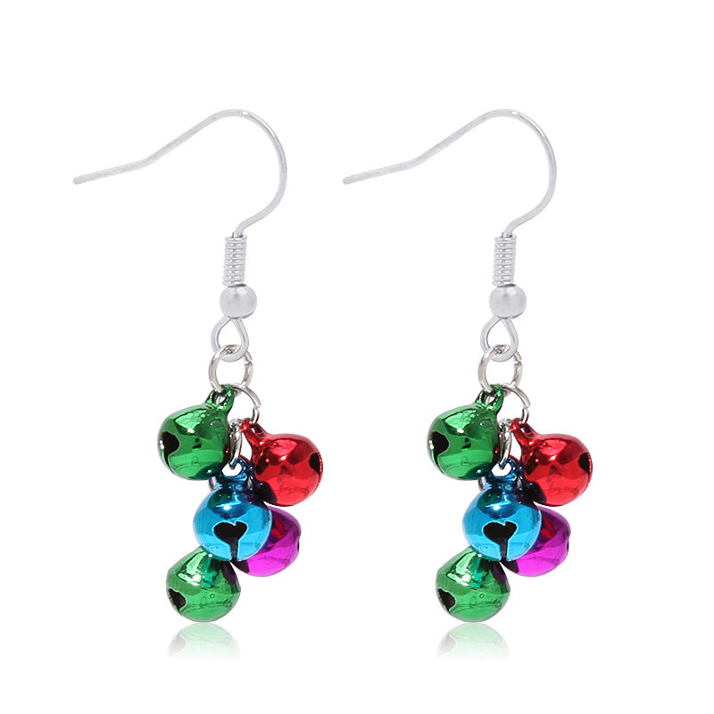 Wholesale Earrings Christmas Bells Bows MOQ≥5 JWE-ES-BinL002