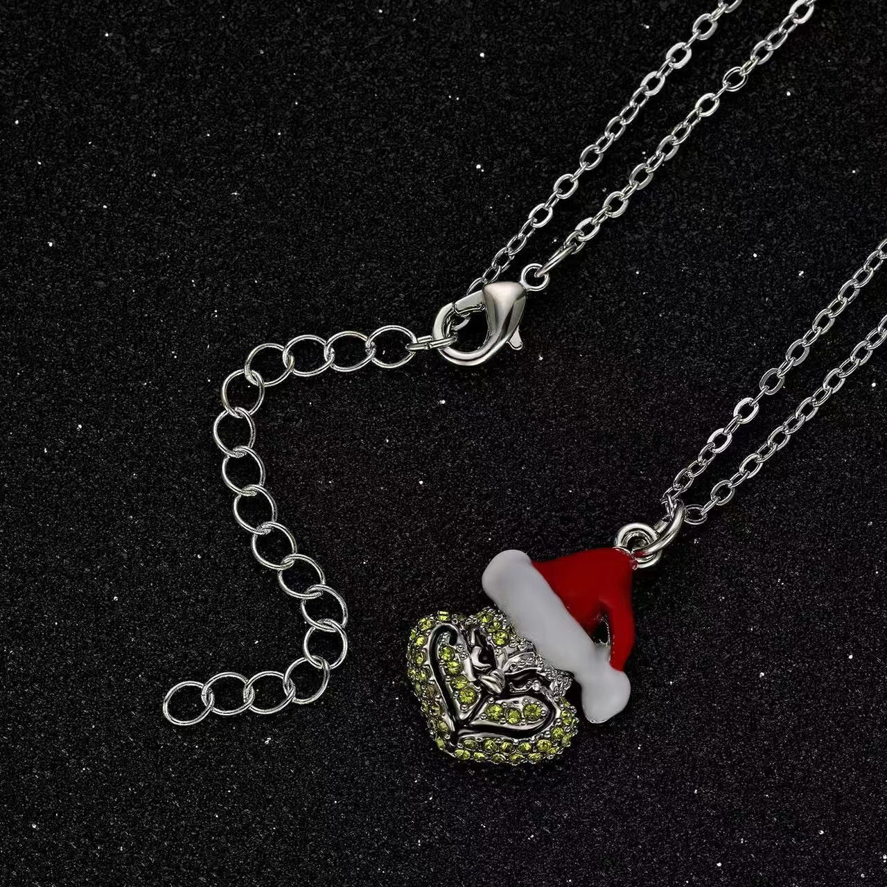 Wholesale Necklaces Alloy Rhinestone Christmas Collection   MOQ≥2 JWE-NE-JunZ005