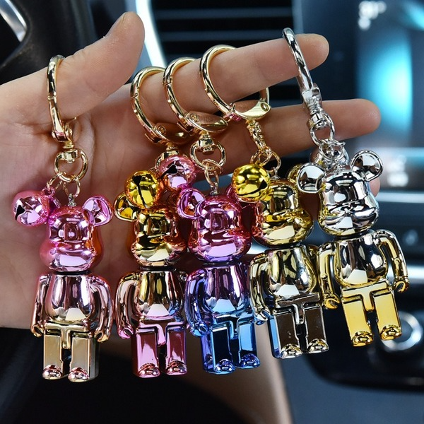 Wholesale acrylic colorful bear keychains JWE-KC-WQK021