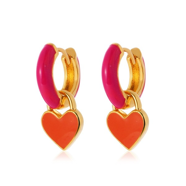 Wholesale alloy color geometric earrings JWE-ES-D545