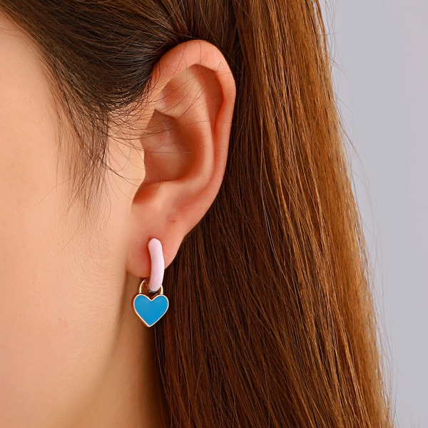 Wholesale alloy color geometric earrings JWE-ES-D545