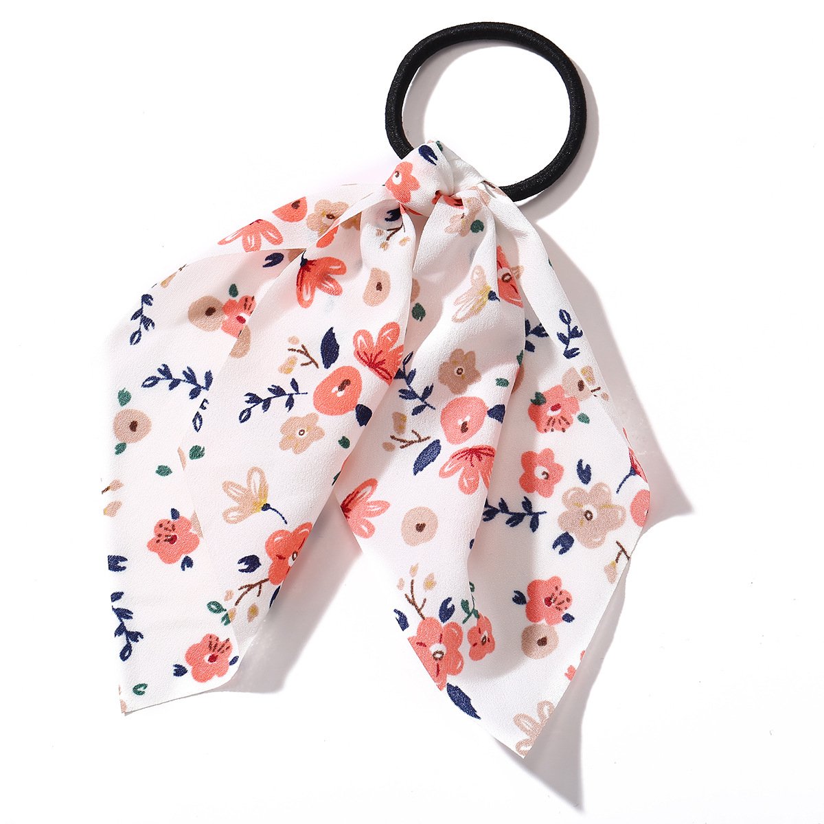 Wholesale blue creative retro French romantic small floral pure color hair rope JWE-HS-F312