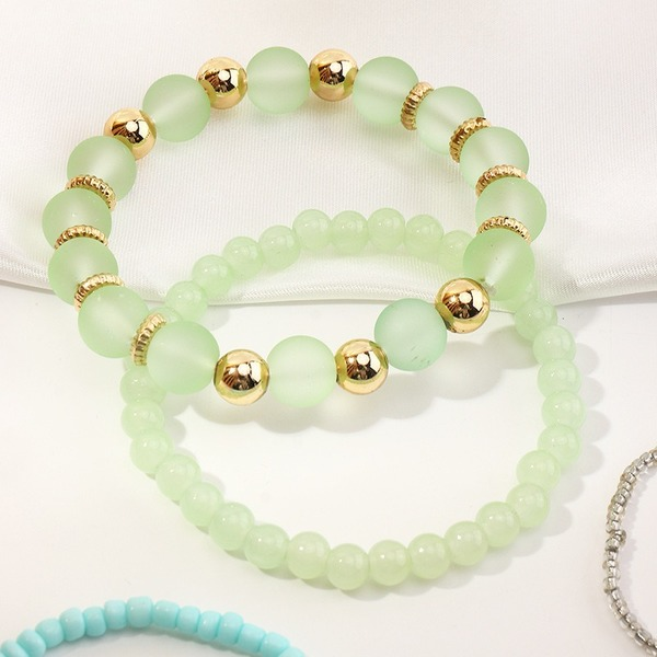 Wholesale bracelet alloy candy-colored tassels JWE-BT-e0116