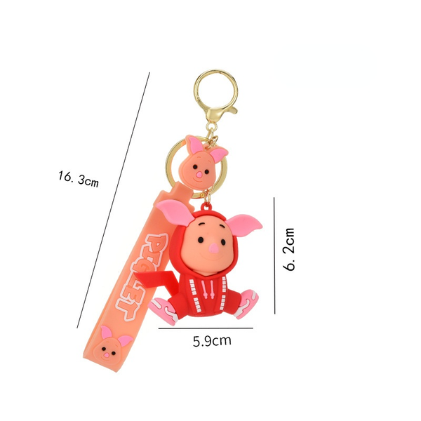 Wholesale Cartoon Soft Rubber Doll Keychain (F) JWE-KC-WQK084