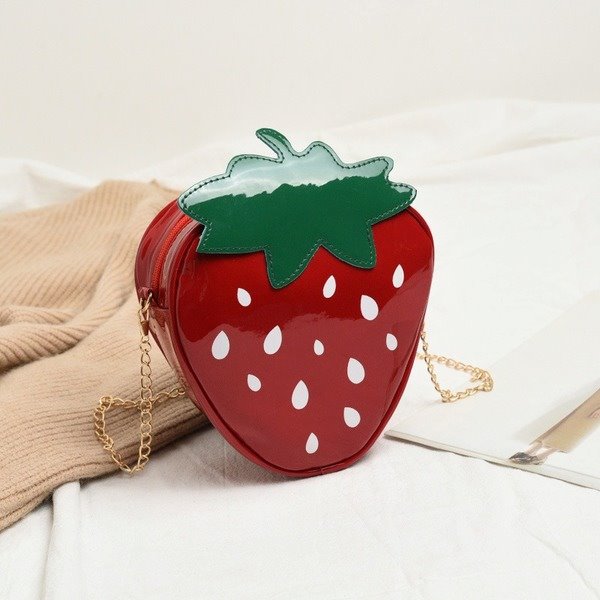 Wholesale Children's PU Leather Strawberry Shoulder Bag JWE-SD-JiaQ012