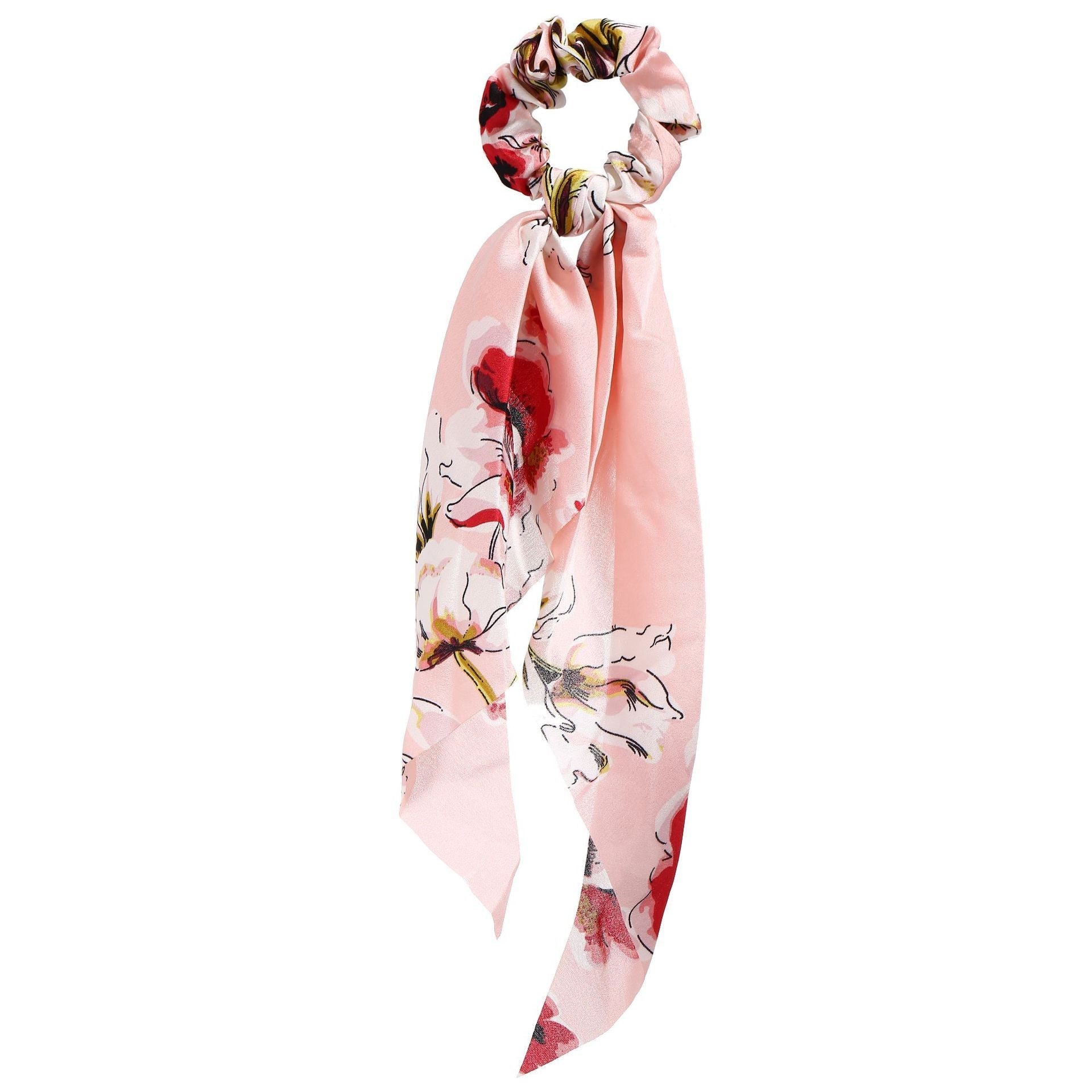 Wholesale color chiffon retro printing simulation tow hair ring JWE-HS-F300