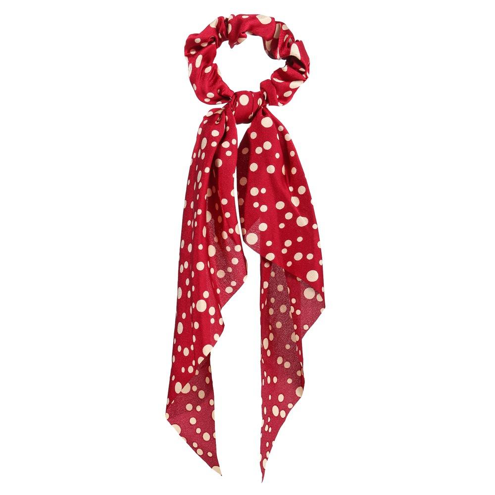 Wholesale color chiffon retro printing simulation tow hair ring JWE-HS-F300