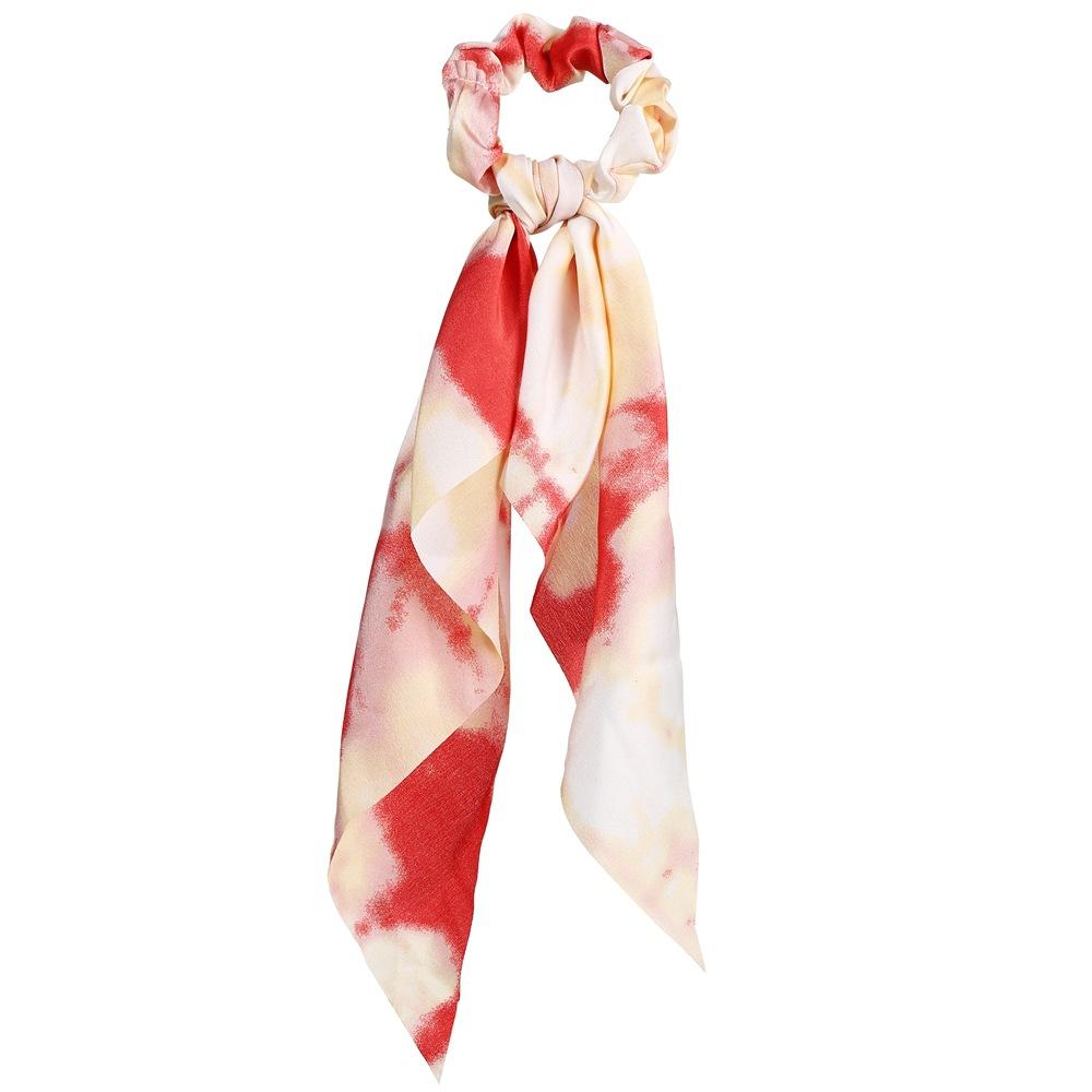 Wholesale color chiffon retro printing simulation tow hair ring JWE-HS-F300