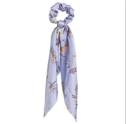 Wholesale color chiffon retro printing simulation tow hair ring JWE-HS-F300